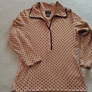 INC stretch camel black sweater 3/4 sleeve size M
